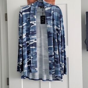 Cardigan - Blue/BlackCamo